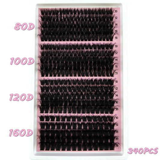 Pack d’extensions cil à cil 80D, 100D, 120D et 160D